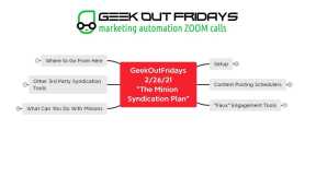 Geek Out Fridays - Social Syndication Plan - 02/26/21