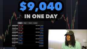 How I Made $9,040 In One Day Trading FOREX | NAS100 & AUDUSD