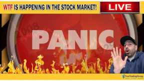 WTF HAPPENED In The Stock Market Today? Panic & Fear The Stock Market Crash… Wait, WE BOUNCED? LIVE!