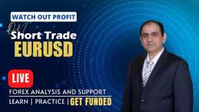 Short Trade on EURUSD | Live Forex Trading & Coaching | Get Funded