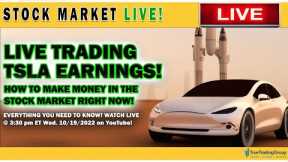 Trading The Stock Market Today LIVE During TSLA Earnings! Learn How to Make Money Trading LIVE!