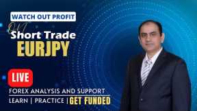 Short Trade on EURJPY | Live Forex Trading & Coaching | Get Funded