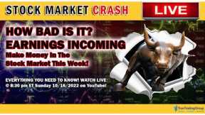 STOCK MARKET CRASH & Earnings Incoming - How to Make Money Trading The Stock Market This Week LIVE!