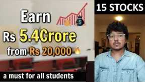 Have Rs 20,000 To Invest ? Best 15 Stocks 🔥 all students should Invest? Small Investor Portfolio NSE