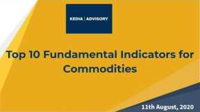 Top Fundamental Indicators for Commodities Market Webinar Dated 11th August, 2020