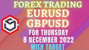 Forex Trading for Beginners | EURUSD GBPUSD Currency Trading for Today Thursday 8 December
