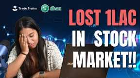 How to Deal with Stock Market Losses | A Beginner's Guide to Losses in Stocks | Trade Brains