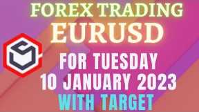 Forex Trading for Beginners | EURUSD Currency Trading for Today Tuesday 10 January