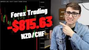 Forex Trading LIVE: Trade Gone WRONG on NZD/CHF (Losing Trade Breakdown)