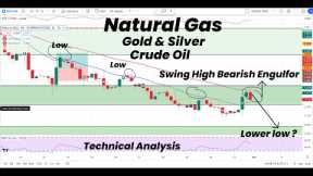 Natural Gas Swing High Engulfor |Will it make lower low?| Gold |Silver | Crude Oi|Technical Analysis