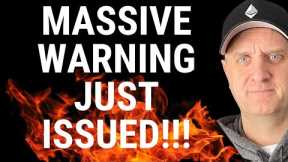 🔥 Massive Warning 🔥 Just Issued & We Need To Pay Attention (Stock Market Crash & Recession)