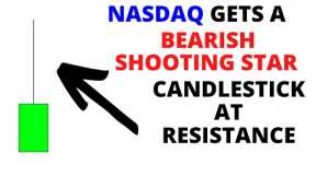 Stock Market CRASH: NASDAQ Gets A Bearish Shooting Star Candlestick At Resistance