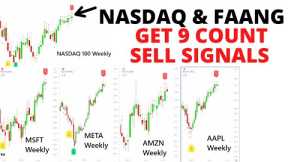 URGENT UPDATE:  Stock Market CRASH - NASDAQ 100 (QQQ) & FAANG Stocks Get 9 Count Sell Signals
