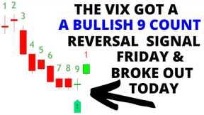 Stock Market CRASH To Resume:  VIX Breaks Out After A Bullish 9 Count - Dow Gets A Bearish 9 Count