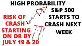 Stock Market CRASH Likely Starts Next Week On Or By July 19th- S&P500 Signals Warning of Another Top