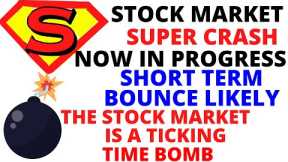 Stock Market Super CRASH Now in Progress - S&P 500 & NASDAQ Will CRASH for the Rest of the Year