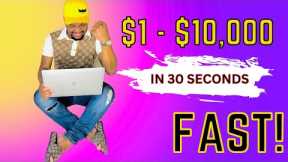 Turning $1 into $10,000 in Just 30 Seconds?! Chaotic Forex Robot Challenge! - (Fastest account flip)