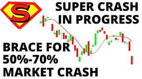 Stock Market CRASH In Progress As Predicted - Brace For 50% - 70% Market CRASH