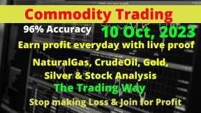 Commodity Trading | Crude, Natural Gas, Silver, Gold | 10 Oct 2023| @TradingWay.Officials  #mcx