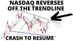 Stock Market CRASH:  NASDAQ 100 Reverses of The Declining Trendline & Cloud -