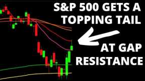 Stock Market CRASH:  S&P 500 Gets A Topping Tail  Near Gap Resistance Ahead of the Inflation Report
