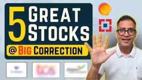 Massive Correction in 5 GREAT Stocks | Time To Invest? | Rahul Jain Analysis