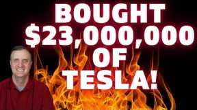🚀🚀BOUGHT $23,000,000 Worth Of Tesla Stock! Tesla Stock Price Prediction! {How To Invest}