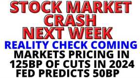 Stock Market CRASH Next Week: The Herd To Get A Reality Check Which Will Dash Hopes of 125BP of Cuts