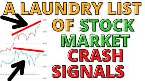 A Stock Market Top is Either in or Will Be in Next Week -A Laundry List of CRASH Signals Have Formed