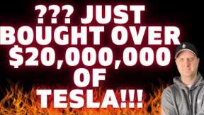 🔥🔥THEY JUST BOUGHT OVER $20,000,000 Of Tesla Stock! Tesla Stock Price Prediction! {How To Invest}