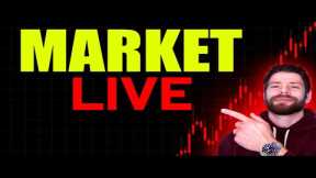 🔴LIVE DAY TRADING! THE DAY BEFORE CPI INFLATION DATA!