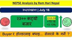 2081.04.01 | Nepse Daily Market Update | Stock Market Analysis by Ram Hari Nepal