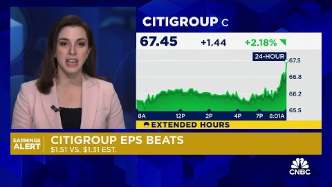 Citigroup earnings top estimates, boosted by investment banking