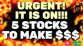 ⛔️ URGENT! 🚀 5 BEST STOCKS TO BUY NOW! (GROWTH STOCKS 2024)