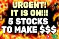 ⛔️ URGENT! 🚀 5 BEST STOCKS TO BUY