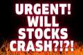 ⚠️URGENT! WILL THE STOCK MARKET CRASH 