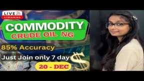 20 DEC  | MCX Live Trading | Crude Oil Live Trading  | Commodity Trading Live Stock Market Live #mcx