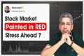 Stock Market Painted in Red Stress