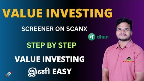 Value Investing Screener in Scanx | step by step | Tamil Retail Trader - Share Market