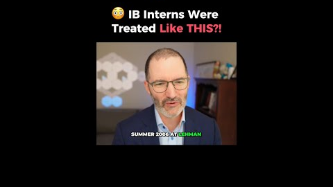 🦞 THIS Was Intern Life in Investment Banking?!