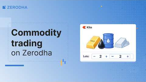 How to trade Commodities on Zerodha