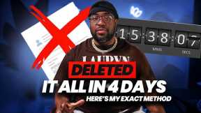 How I Deleted Everything Off My Credit Report in 4 Days (2026 Sweep Guide)