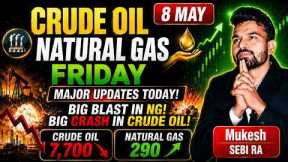 MCX CRUDE OIL & NATURAL GAS TODAY | BUY OR SELL? | IMPORTANT LEVELS | 8 MAY 2026